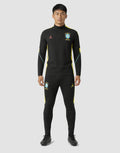 Brazil Tracksuit 2026 Jordan Black Half Zip