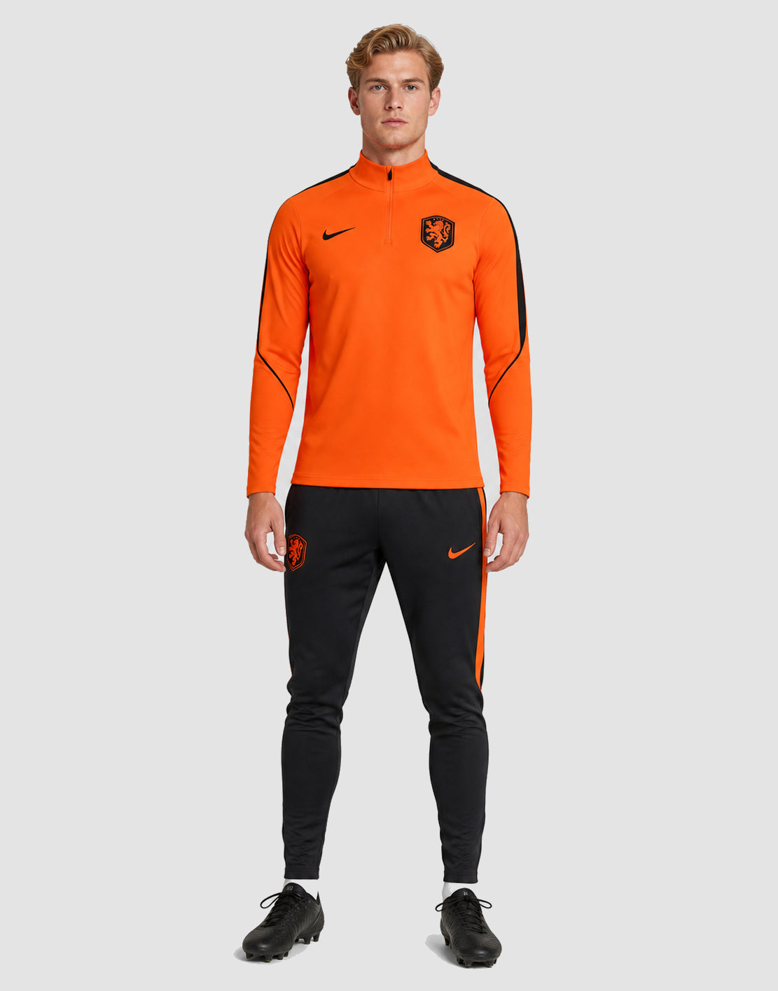 Netherlands Tracksuit 2026 Orange Half Zip