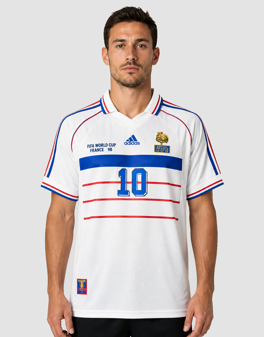 Zidane France Retro 1998 Away